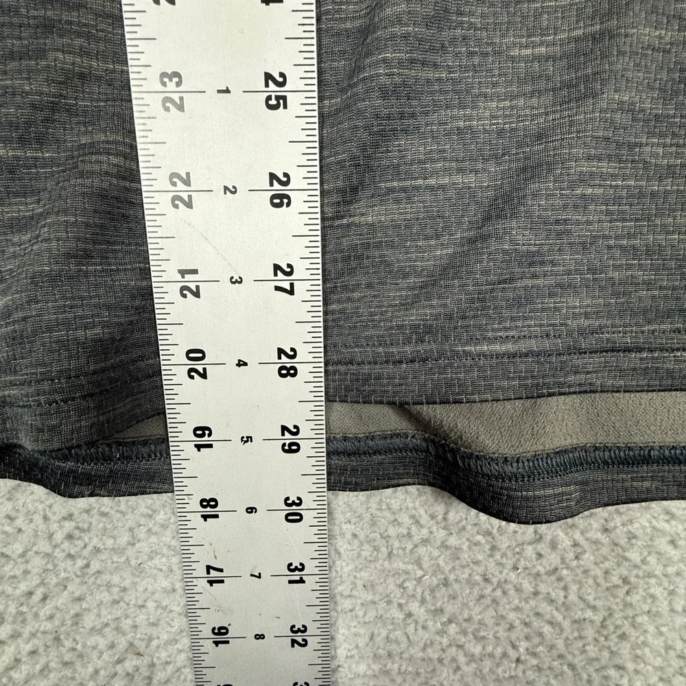 REI Co Op Mens XL Quarter Zip Pullover‎ Sweater Charcoal Heathered Polyester